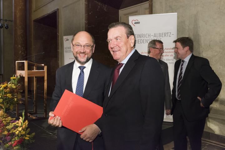 Gerhard Schröder und Martin Schulz