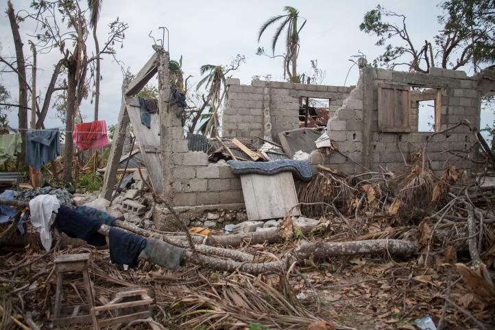 Haiti Hurrikan Zerstörte Häuser