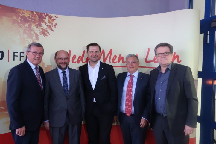 Wilhelm Schmidt, Martin Schulz, Wolfgang Stadler u.a. beim Bundesausschuss