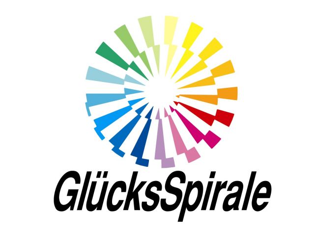 Logo der Glückspiral: ein Rad in bunten Farben.